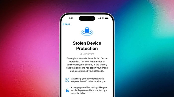 Imac pro cellular theft protection