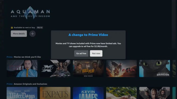 Free ad supported amazon prime video developed