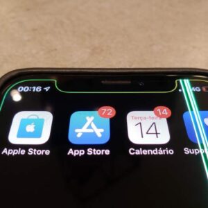 Iphone x green line on display issue